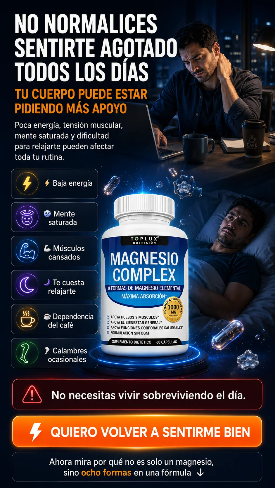 Magnesio Complex 8 en 1 — Máxima absorción y bienestar integral